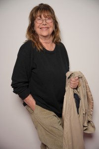 Jane Birkin in front row at Acne Studios RTW Spring 2023.