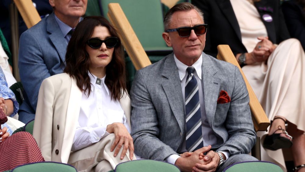 Daniel Craig wife, Rachel Weisz, wimbledon 2023 mens singles finals, celebrities at wimbledon