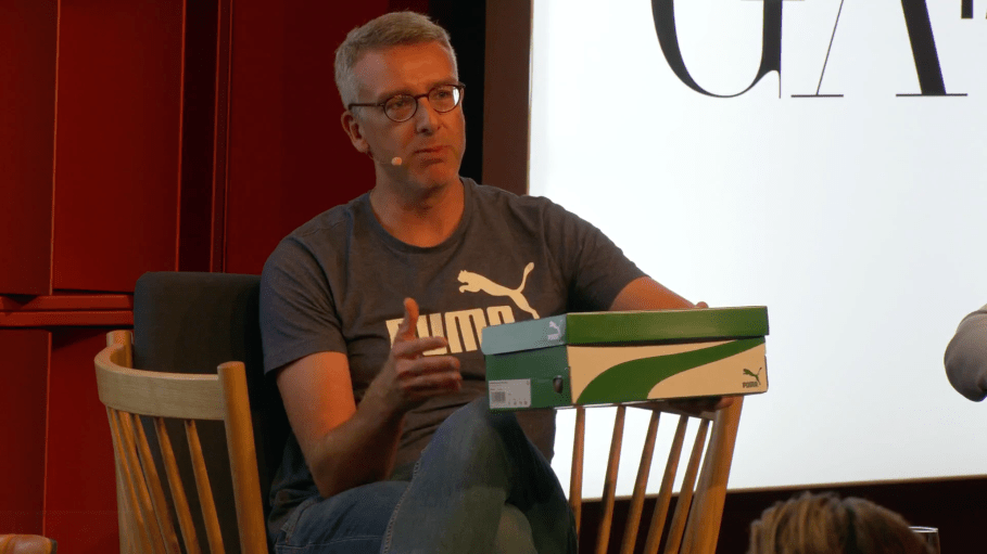 Puma is shipping more product out by right-sizing the average shoe box so that more could fit onto one container, and thus ship fewer containers on the whole, according to Thomas Liske, global director logistics.
