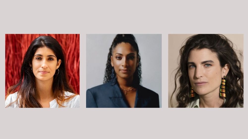 The Bicester Collection Award finalists for Emerging Designers from left: Eileen Akbaraly, Priya Ahluwalia and Maria Sole Ferragamo.