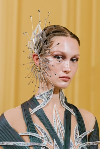 Backstage at Iris van Herpen Couture fall 2023
