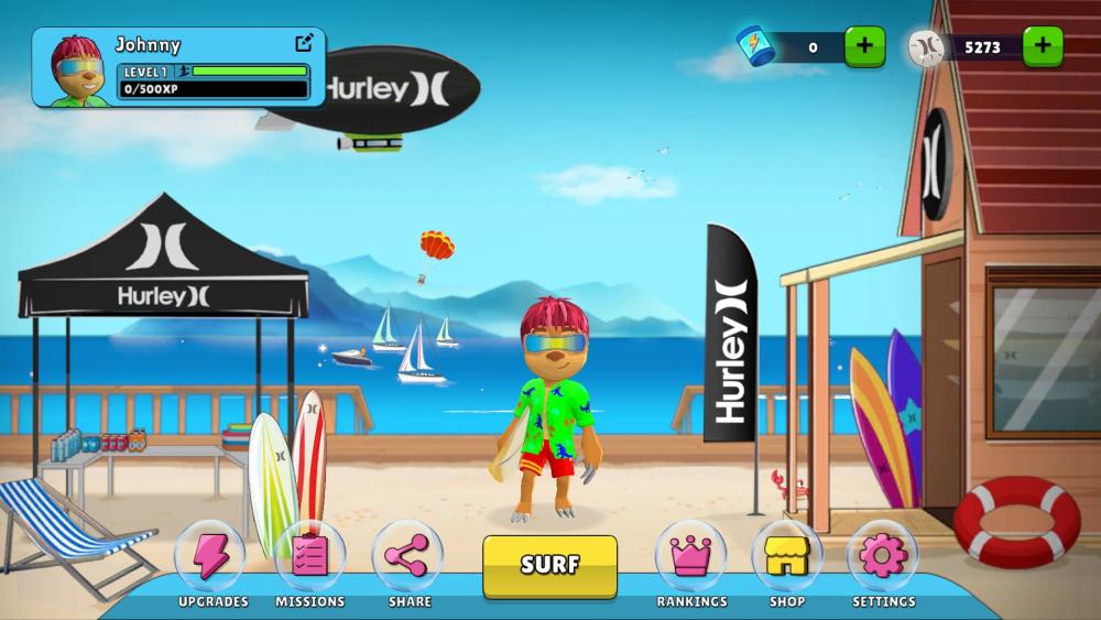 Hurley's Super Surfer Game