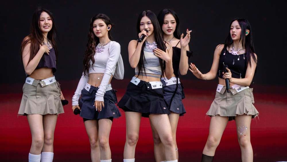 NewJeans performed during Lollapalooza at Grant Park on August 03, 2023 in Chicago, Illinois.