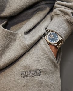 Audemars Piguet’s Royal Oak Selfwinding Flying Tourbillon in extra-thin steel. Reference: 26670st.Oo.1240st.01