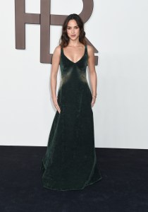 Adria Arjona at the Ralph Lauren Spring 2024 Ready To Wear Fashion Show at the Brooklyn Navy Yard on September 8, 2023 in Brooklyn, New York.