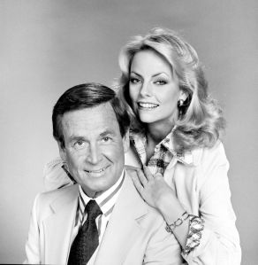 LOS ANGELES - JANUARY 1: Miss USA, Kimberly Tomes, and Bob Barker. 1978. (Photo by CBS via Getty Images)