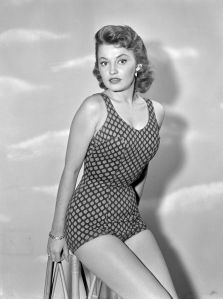 LOS ANGELES - JANUARY 10: The Bob Cummings Show (aka: Love That Bob). A CBS television situation comedy. Episode, Eleven Angry Women. Featuring Jackie Loughery (as Harriet Burke, the Beach Bandit). Originally broadcast January 10, 1957. (Photo by CBS via Getty Images)