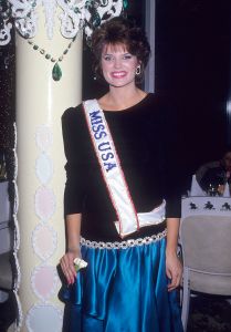 NEW YORK CITY - FEBRUARY 19:   Miss USA 1987 Michelle Royer attends "Stardust" Broadway Musical Opening Night on February 19, 1987 at the Biltmore Theatre in New York City. (Photo by Ron Galella, Ltd./Ron Galella Collection via Getty Images)