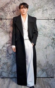 Archen Aydin at Saint Laurent Ready To Wear Spring 2024 held at Place Jacques Rueff on September 26, 2023 in Paris, France.