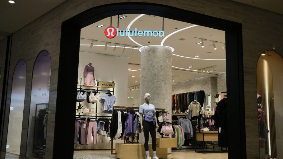 A  Lululemon store in a Nanjing shopping mall.