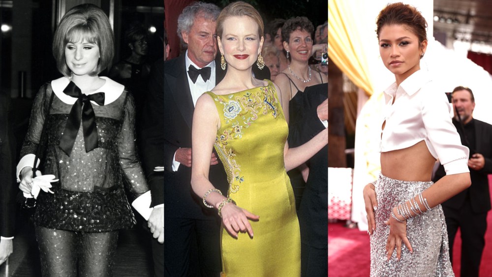 Babra Streisand, Nicole Kidman, Zendaya, Red Carpet Looks, Red Carpet Evolution, History