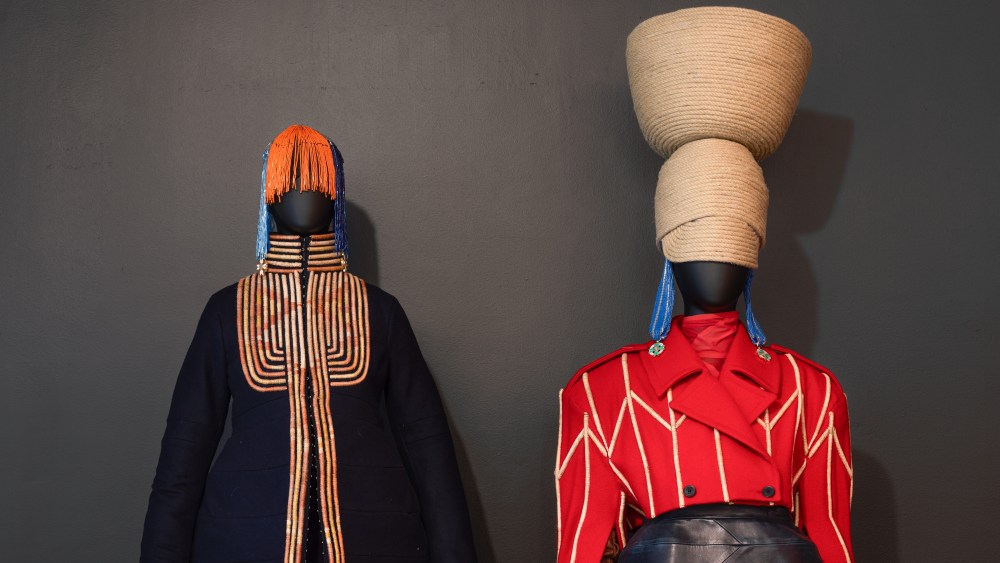 Clothing on display at Alára's Brooklyn Museum shop.