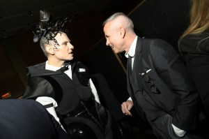Jordan Roth and Thom Browne at Thom Browne's 20th Anniversary Dinner to toast his monograph with Phaidon held on October 30, 2023 in New York City.