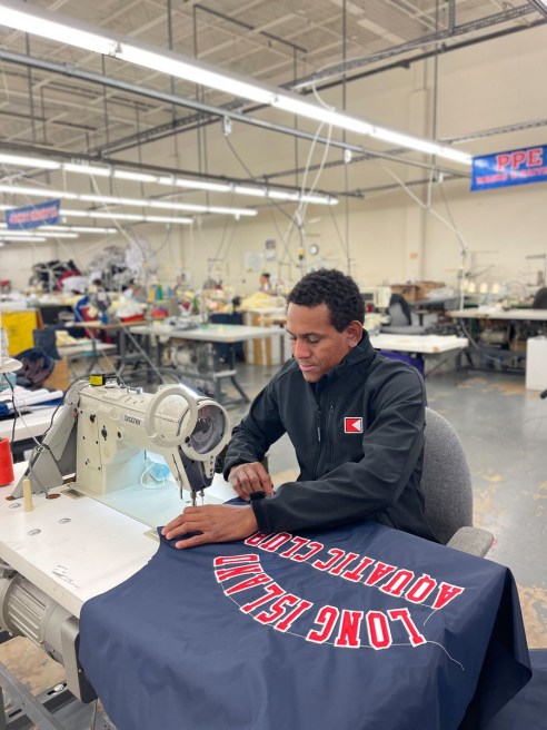 Inside Boathouse Sports' Philadelphia production facility.