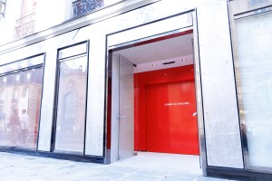 Inside the Comme des Garcons store in Paris