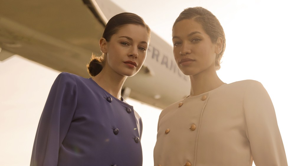 The 1993 Concorde uniforms designed by Nina Ricci, captured by Karl Hab in the "24H Air France" book.