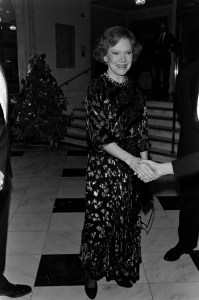 Rosalynn Carter attends an event at the Mayflower Hotel in Washington, D.C., on December 7, 1992.