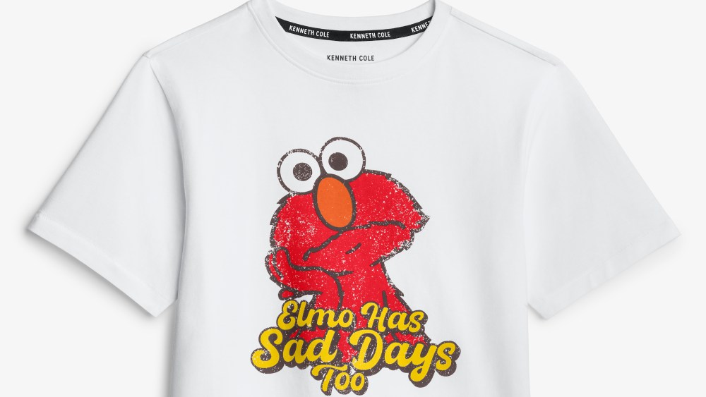 "Elmo Has Sad Days Too" T-shirt from Kenneth Cole and Sesame Workshop.