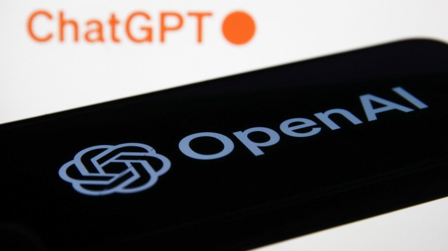 ChatGPT logo displayed on a laptop screen and OpenAI logo displayed on a phone screen are seen in this illustration photo taken in Krakow, Poland.