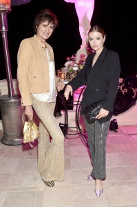 Ines de la Fressange and Camille Razat