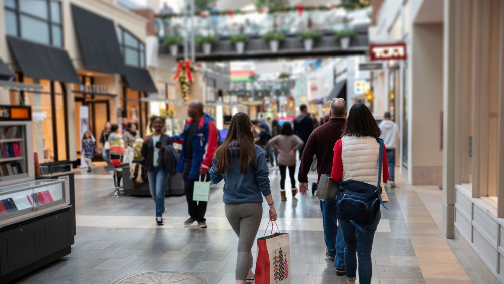 Traffic at shopping centers is holding up despite the diminishing consumer confidence.