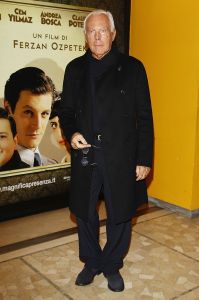 MILAN, ITALY - MARCH 13:  Designer Giorgio Armani attends "Magnifica Presenza" Milan premiere at AnteoSpazioCinema on March 13, 2012 in Milan, Italy.  (Photo by Vittorio Zunino Celotto/Getty Images)
