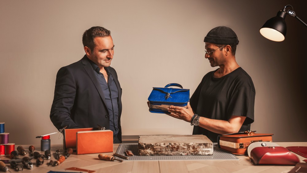 Joseph Duclos CEO Franck Dahan and  designer Ramesh Nair.