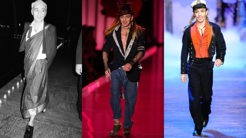 John Galliano style, John Galliano designer, John Galliano fashion, 1993, 2004, 2011