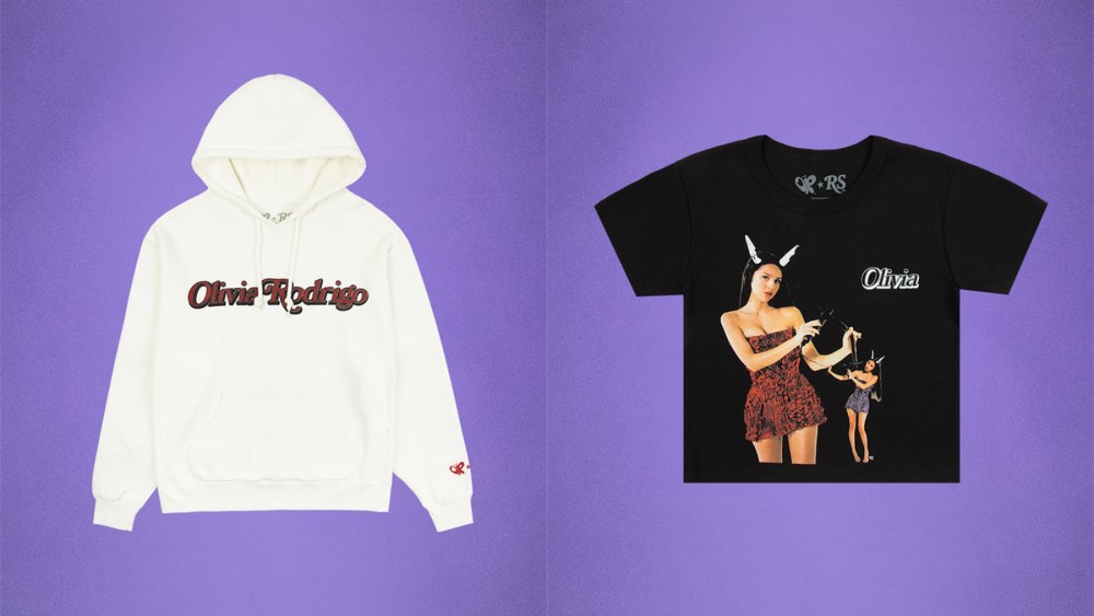 Olivia Rodrigo x Rolling Stone, merchandise, collection, white hoodie, T-shirt, crop top