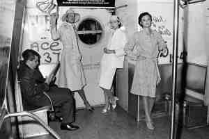 Calvin Klein 1974 ready-to-wear advance, photographed on the New York City subway