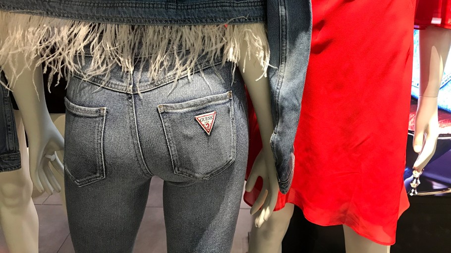 Guess jeans pictured in 2018.