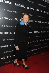 Designer Miuccia Prada attends The Cinema Society's screening of Biutiful at Lighthouse Theater.