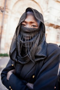 Street style at Pitti Uomo 105 in Florence, Italy.
