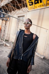 Street style at Pitti Uomo 105 in Florence, Italy.
