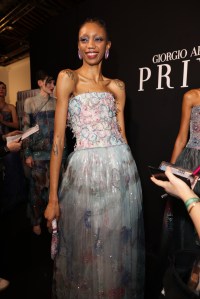 Backstage at Armani Privé Couture 2024