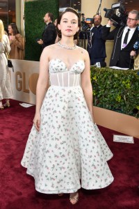 Cailee Spaney at the 81st Golden Globe Awards.