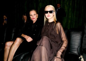 Kate Moss and Rosé front row at the Saint Laurent Fall 2024 Ready-to-Wear fashion show