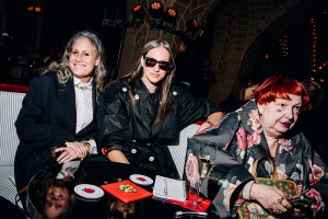 Jenna Lyons and Lynn Yaeger  at the Tommy Hilfiger Fall 2024 ready-to-wear show