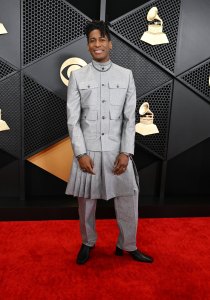Jon Batiste at the 66th Annual GRAMMY Awards held at Crypto.com Arena on February 4, 2024 in Los Angeles, California.