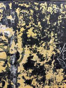 "These were taken at the subway station near my place in Bed-Stuy. This collection's silk print was created from the peeling layers and patterns on the wall." — Maria Cornejo