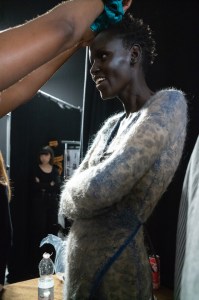 Backstage at Diesel Fall 2024 Ready-to-Wear Collection at Milan Fashion Week