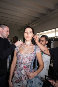 Backstage at Diesel Fall 2024 Ready-to-Wear Collection at Milan Fashion Week