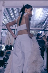 Backstage at David Koma Fall 2024 Ready-to-Wear Collection at London Fashion Week