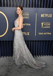 Emma Stone at the 30th Annual Screen Actors Guild Awards held at the Shrine Auditorium and Expo Hall on February 24, 2024 in Los Angeles, California.