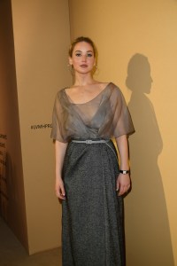 Jennifer Lawrence at the LVMH Prize Cocktail Party held on February 29, 2024 in Paris, France.