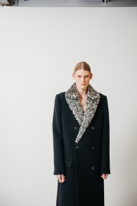 Backstage at the Loewe fall 2024 ready-to-wear show at Paris Fashion Week.
