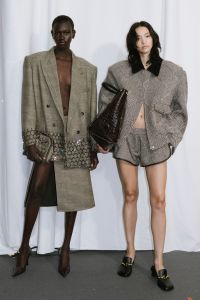 Backstage at Stella McCartney RTW Fall 2024 as part of Paris Ready to Wear Fashion Week held at Parc André Citroën on March 4, 2024 in Paris, France.