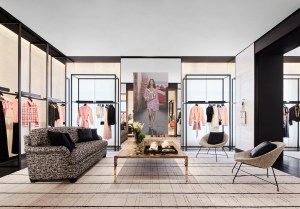 Ready-to-wear displayed at the Chanel boutique.