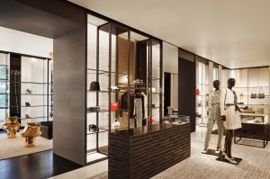 Ready-to-wear displayed at the Chanel boutique.