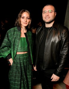Olivia Palermo and Elie Saab Jr. at Elie Saab Fall 2024 Ready-to-Wear Show